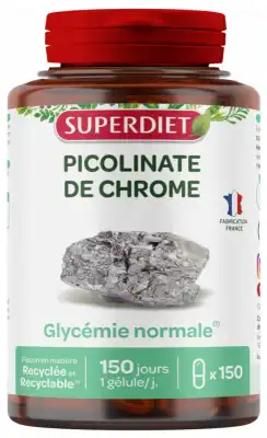 Superdiet Picolinate De Chrome Gélules B/150 à VALENCE