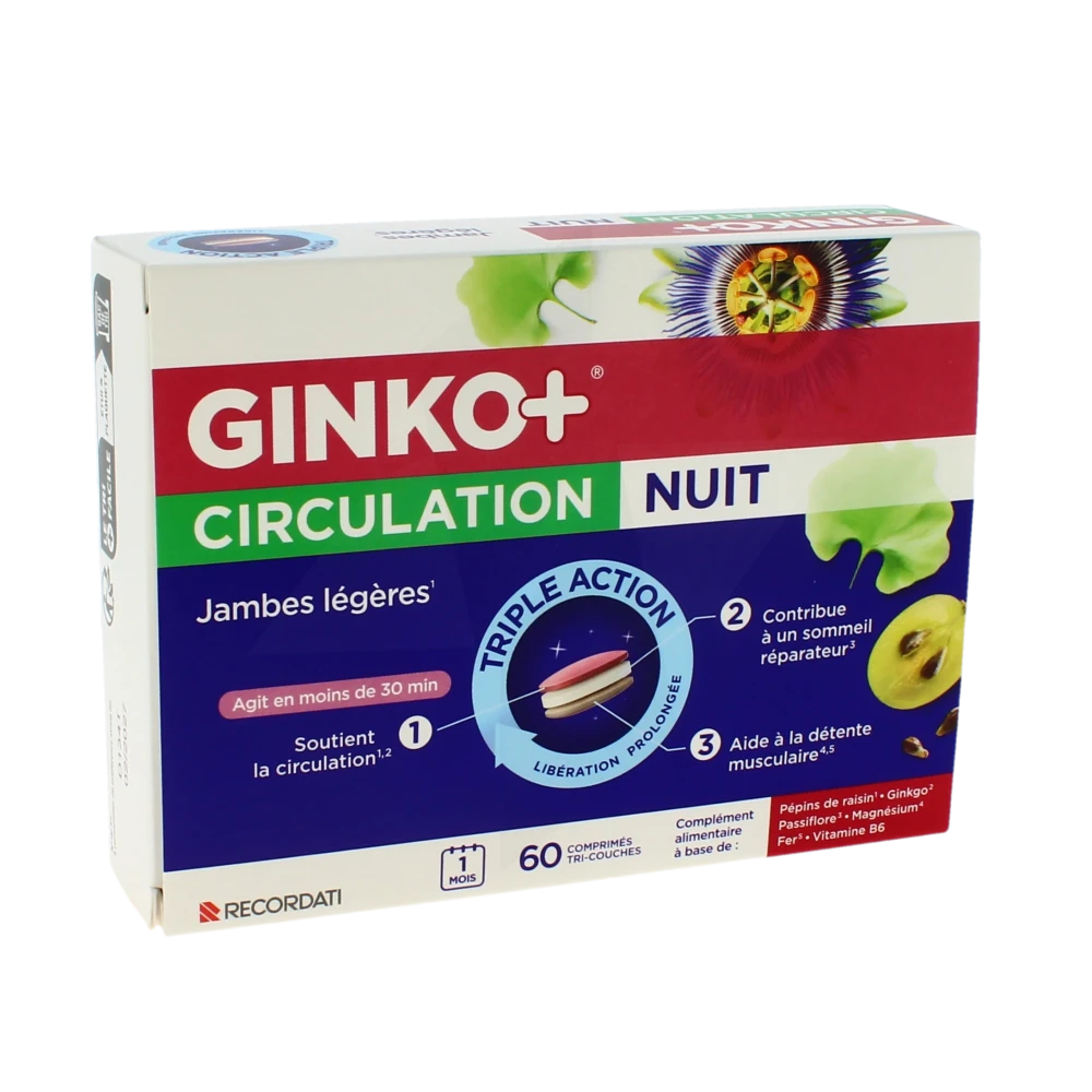 Ginko+ Circulation Nuit Cpr B/60
