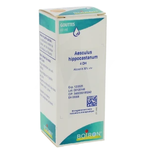Boiron Aesculus Hippocastanum 4dh Solution Buvable En Gouttes Flacon De 60 Ml