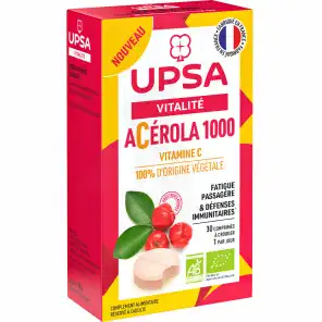 Upsa Acérola 1000 Comprimés à Croquer Bio B/30 à BORDEAUX