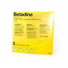 Betadine Tulle 10 % Pans Méd 10x10cm 5sach/1 à Pradines