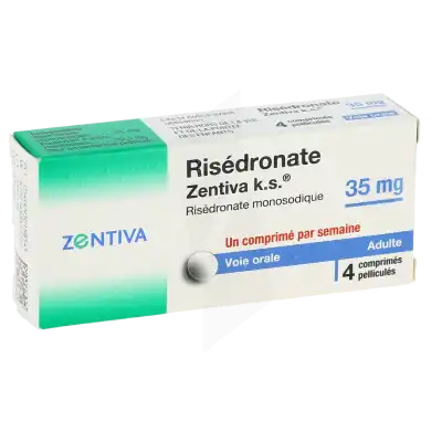 Risedronate Zentiva K.s. 35 Mg, Comprimé Pelliculé à Eysines