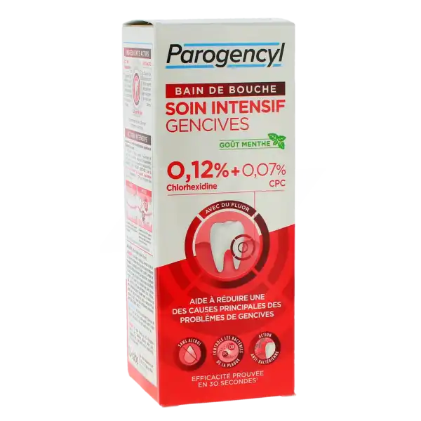 Parogencyl Bain De Bouche Soin Intensif Gencives Chlorhexidine Flacon De 300 Ml