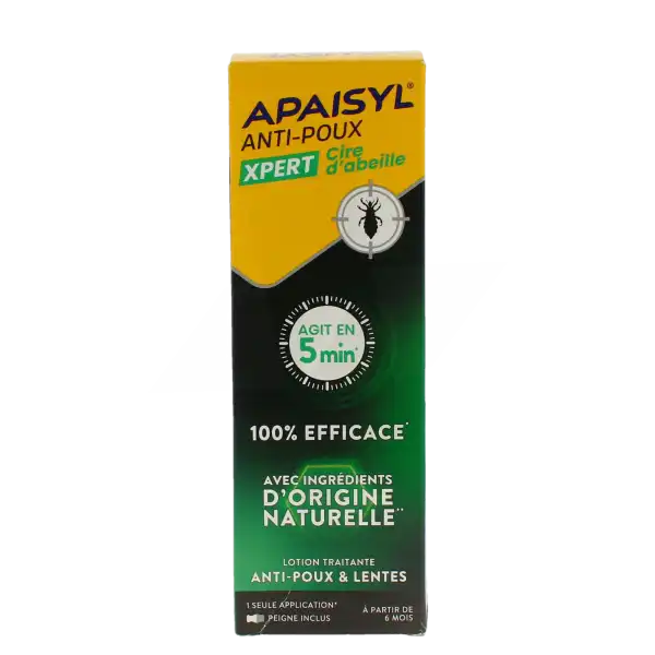 Apaisyl Anti-poux Xpert Cire D'abeille Lotion Falcon De 200 Ml