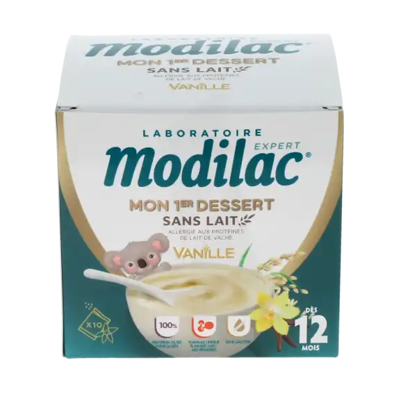 Modilac Mon 1er Dessert Sans Lait Pdr Vanille Dès 12 Mois 10sachets/18.6g