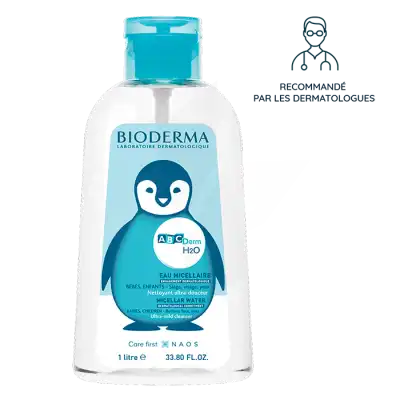 Bioderma Abcderm H2o Eau Micellaire Nettoyante Bébé & Enfant Peau Sèche 1l à UGINE