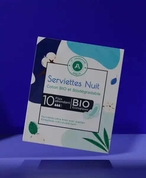 Laboratoire Aprium Serviettes Nuit Bio B/10