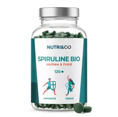 Nutri&co Spiruline Bio Comprimés B/120 à SAINT-PRYVÉ-SAINT-MESMIN