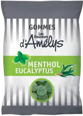 Les Douceurs D'amelys Gommes Menthol Eucalyptus Sachet/100g à BRUGUIERES