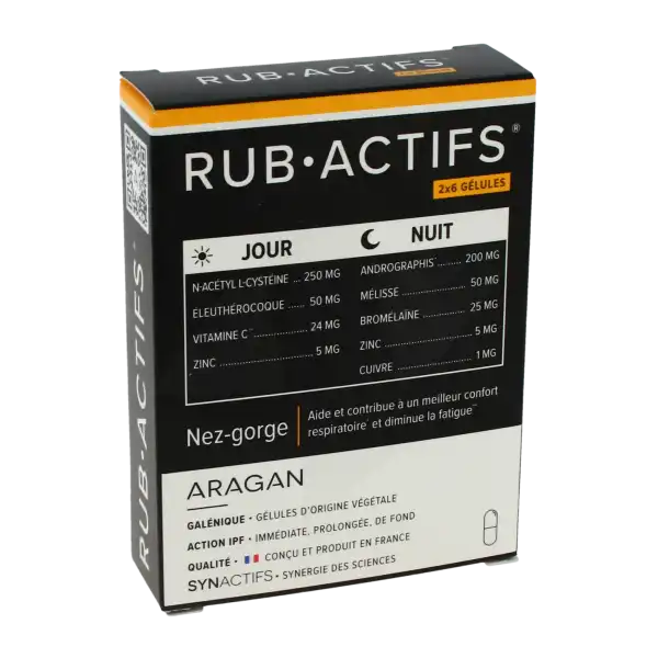 Aragan Synactifs Rubactifs Gélules B/12