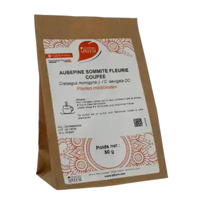 Iphym Santé Aubépine Plantes en vrac entières et coupées 50g
