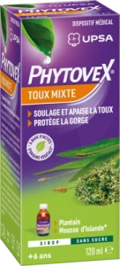 Upsa Phytovex Sirop Toux Mixte Sans Sucre Fl/120ml