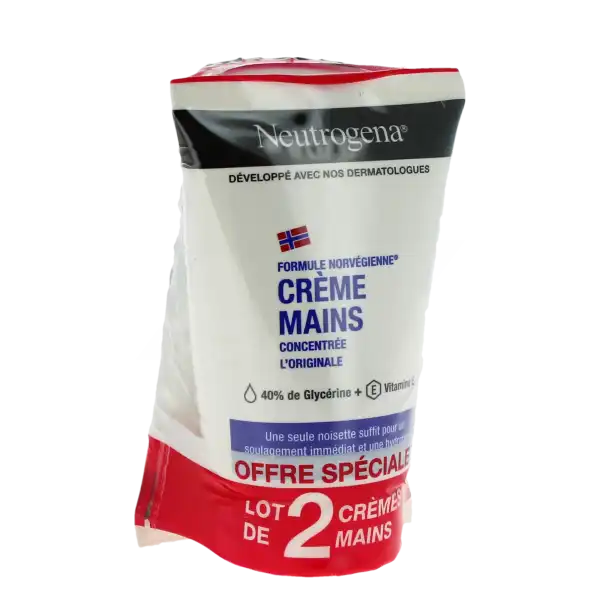 Neutrogena Crème Mains Hydratante Concentrée 2 Tubes De 50 Ml