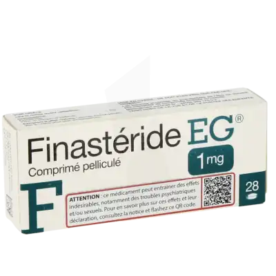 Finasteride Eg 1 Mg, Comprimé Pelliculé à Clamart