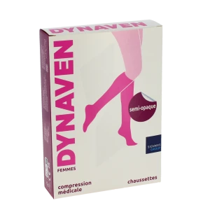 Dynaven Semi-opaque Chaussettes  Femme Classe 2 Beige X Large Normal