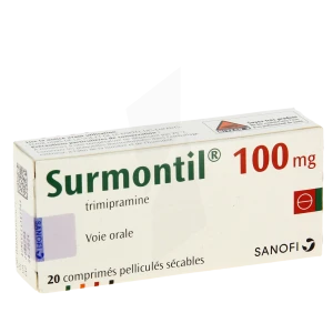 Surmontil 100 Mg, Comprimé Pelliculé Sécable