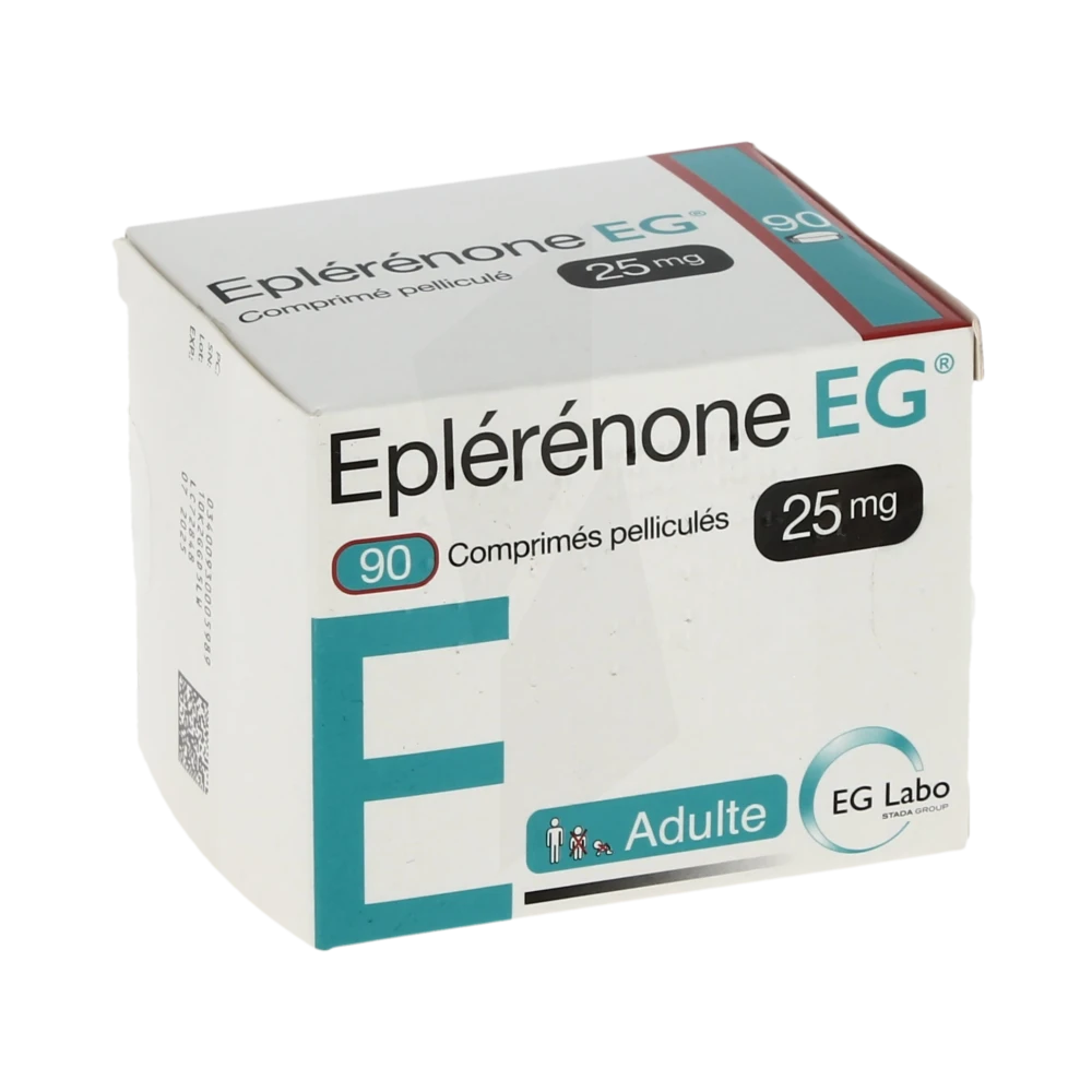 Eplerenone Eg 25 Mg, Comprimé Pelliculé