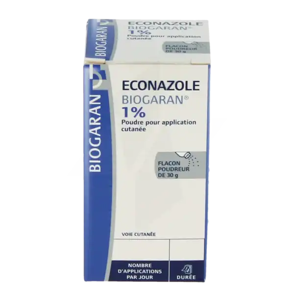 Econazole Biogaran 1 Pour Cent, Poudre Pour Application Cutanée