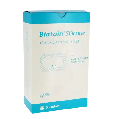 Biatain Silicone Pansement Hydrocellulaire Alvéolé 10x20cm B/10 à Bègles