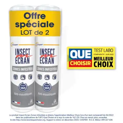 Insect Ecran Zones Infestées Lotion 2sprays/100ml* à Nice