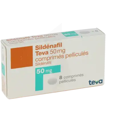 Sildenafil Teva 50 Mg, Comprimé Pelliculé à LIVRON-SUR-DROME