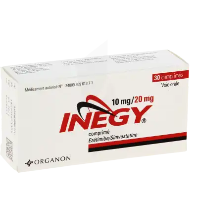 INEGY 10 mg/20 mg, comprimé