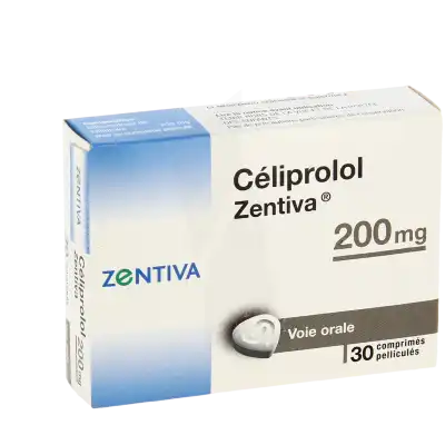 Celiprolol Zentiva 200 Mg, Comprimé Pelliculé à LA CRAU