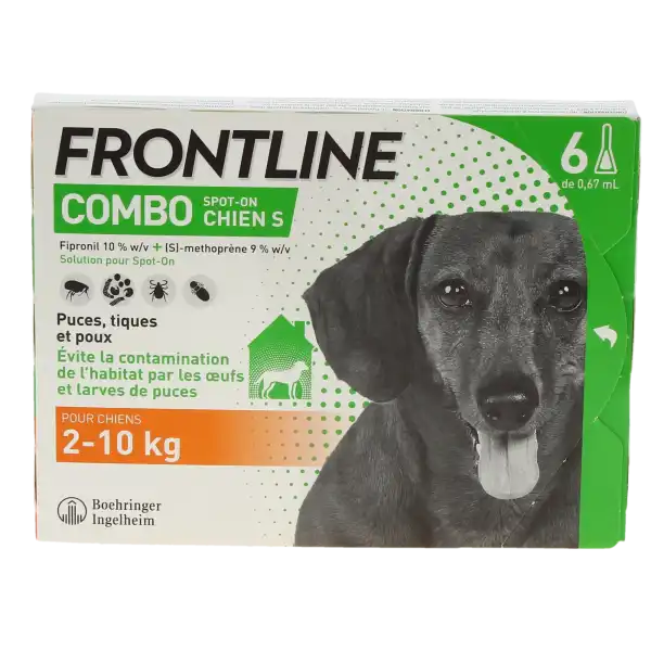 Frontline Combo 67,00 Mg / 60,30 Mg Solution Pour Spot-on Pour Chien S, Solution Pour Spot-on