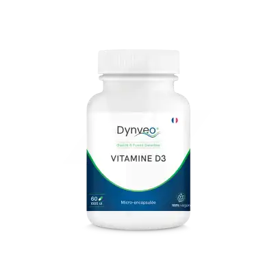 Dynveo Vitamine D3 Végétale Vegan 1000 Ui 60 Gélules à LES ANDELYS
