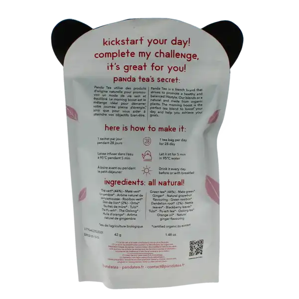 Panda Tea Morning Boost Detox 28 Sachets