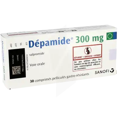DEPAMIDE 300 mg, comprimé pelliculé gastro-résistant