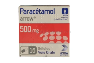 Paracetamol Arrow 500 Mg, Gélule