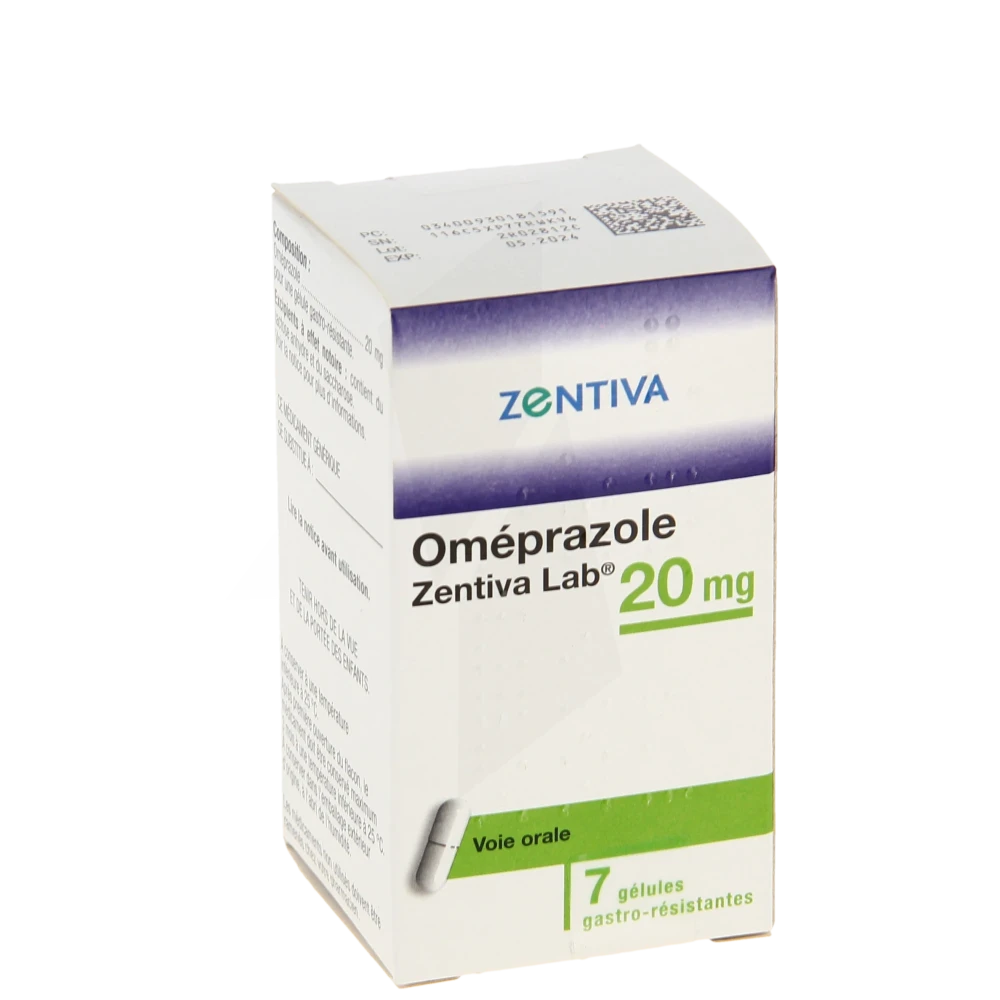 Omeprazole Zentiva Lab 20 Mg, Gélule Gastro-résistante