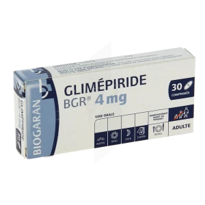 Glimepiride Bgr 4 Mg, Comprimé