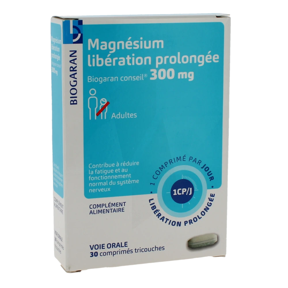 Biogaran Conseil Magnésium 300mg Comprimés Lp B/30
