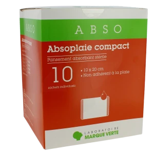 Absoplaie Compact Pans Abs Non-adh 10x20  Boîte De 10