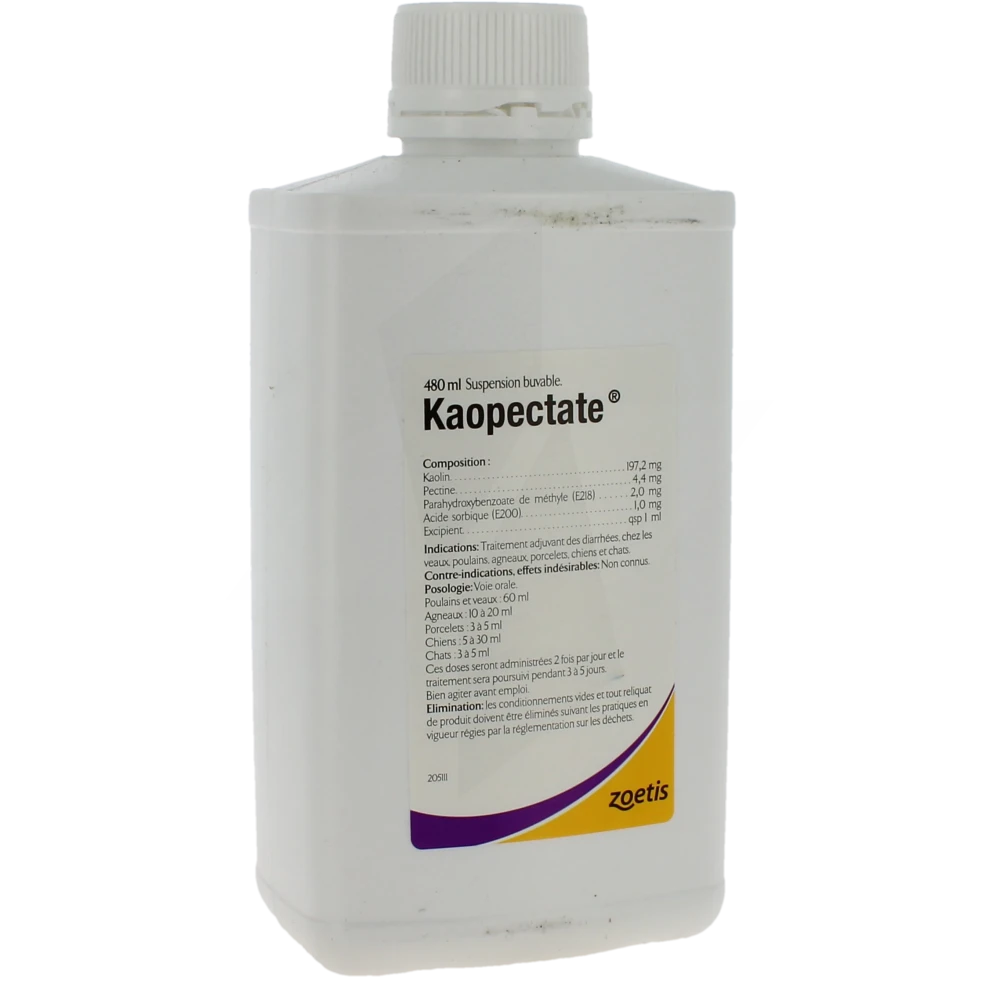 Kaopectate Suspension Buvable Pour Equins Bovins Ovins Porcins Chiens Et Chats, Suspension Buvable