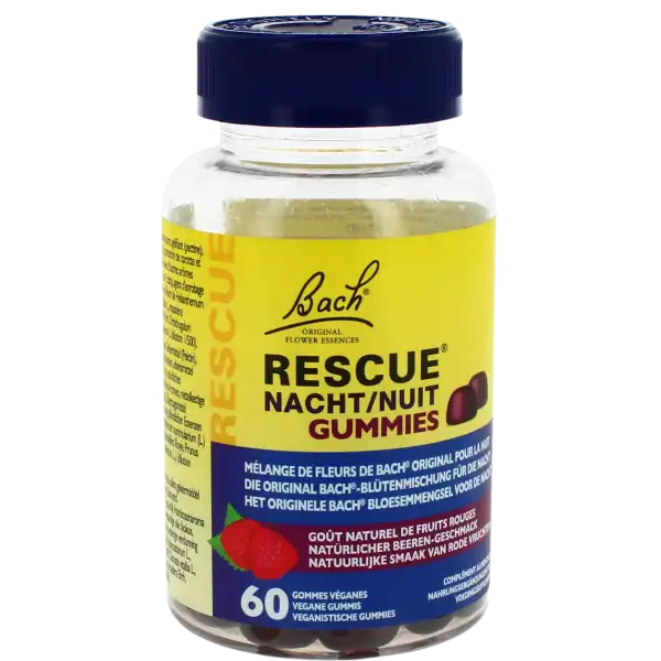 Rescue Nuit Gummies Gomme Fruits Rouges Pot/60