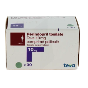 Perindopril Tosilate Teva 10 Mg, Comprimé Pelliculé