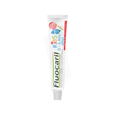 Fluocaril Kids Gel Dentifrice Fraise 0/6ans 50ml à VERNOUX EN VIVARAIS