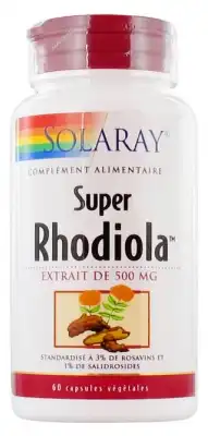 Solaray Super Rhodiola 60 Capsules VÉgÉtales à LIEUSAINT