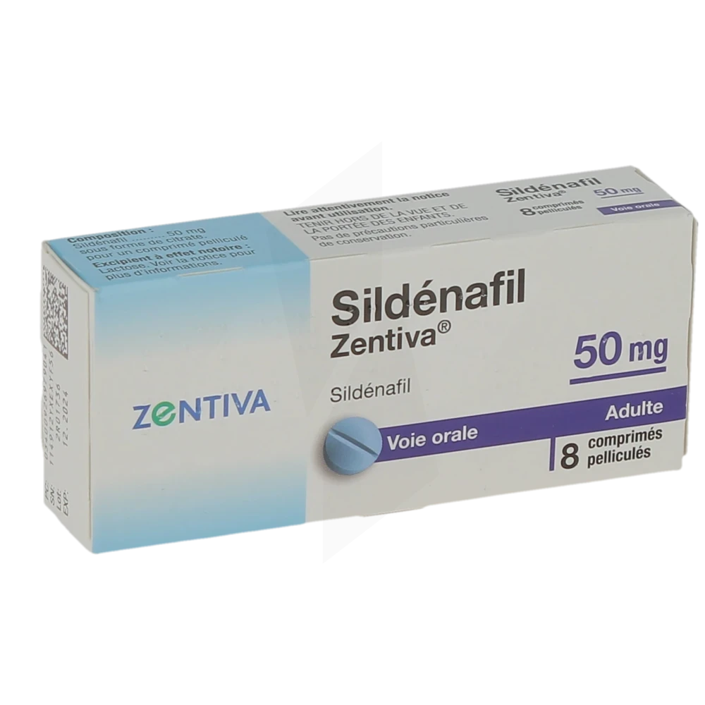 Sildenafil Zentiva 50 Mg, Comprimé Pelliculé