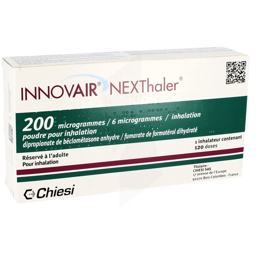 Innovair Nexthaler 200 Microgrammes/6 Microgrammes Par Inhalation, Poudre Pour Inhalation