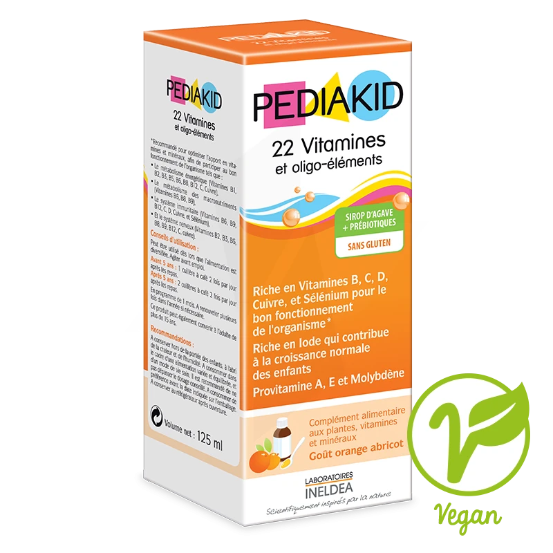 Pharmacie Grandjean - Parapharmacie Pédiakid 22 Vitamines Et Oligo