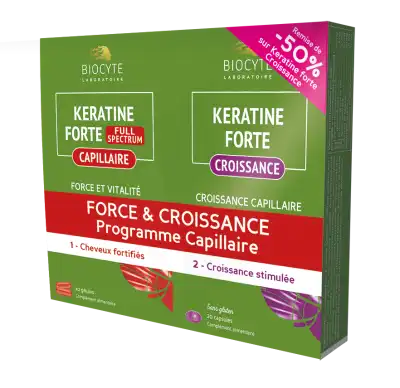 Biocyte Kératine FS + Croissance Pack