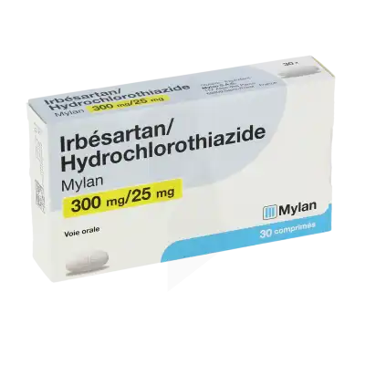 Irbesartan/hydrochlorothiazide Viatris 300 Mg/25 Mg, Comprimé à CUISERY