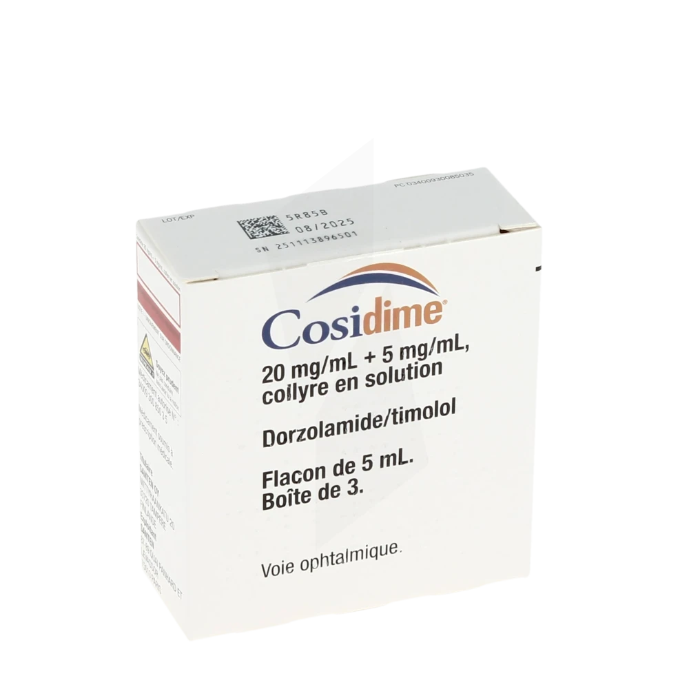 Cosidime 20 Mg/ml + 5 Mg/ml, Collyre En Solution