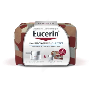 Eucerin Hyaluron-filler +3x Effect Spf15 Emuls Soin De Jour Peau Sèche Pot/50ml+nuit 20ml Offert