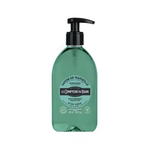 Le Comptoir Du Bain Savon Liquide De Marseille Surgras Aloé Vera Fl Pompe/500ml