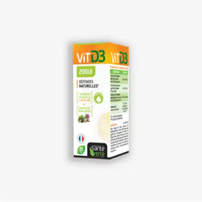 Santé Verte Vitamine D3 200 Ui Solution Buvable Fl Compte-gouttes/15ml à La Seyne sur Mer